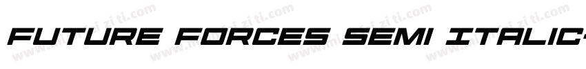 Future Forces Semi Italic字体转换